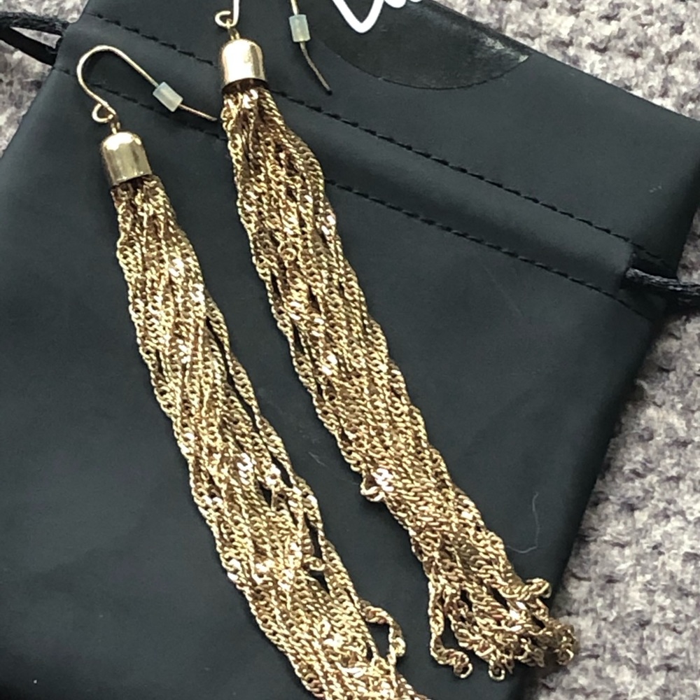 Gold earrings
